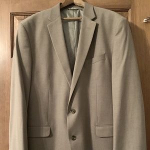 John Bartlett Statements Mens Sport Coat Jacket, Sz 46L, Taupe Brown